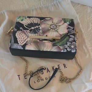 Ted Baker Floral handbag - Black and Multicolor Nwot Original Dust Bag Too